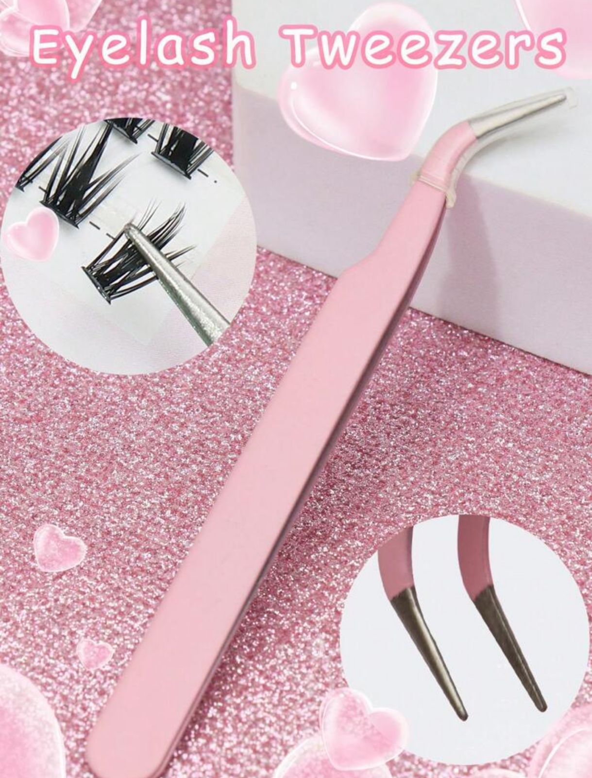 Pinza para extensiones de pestañas