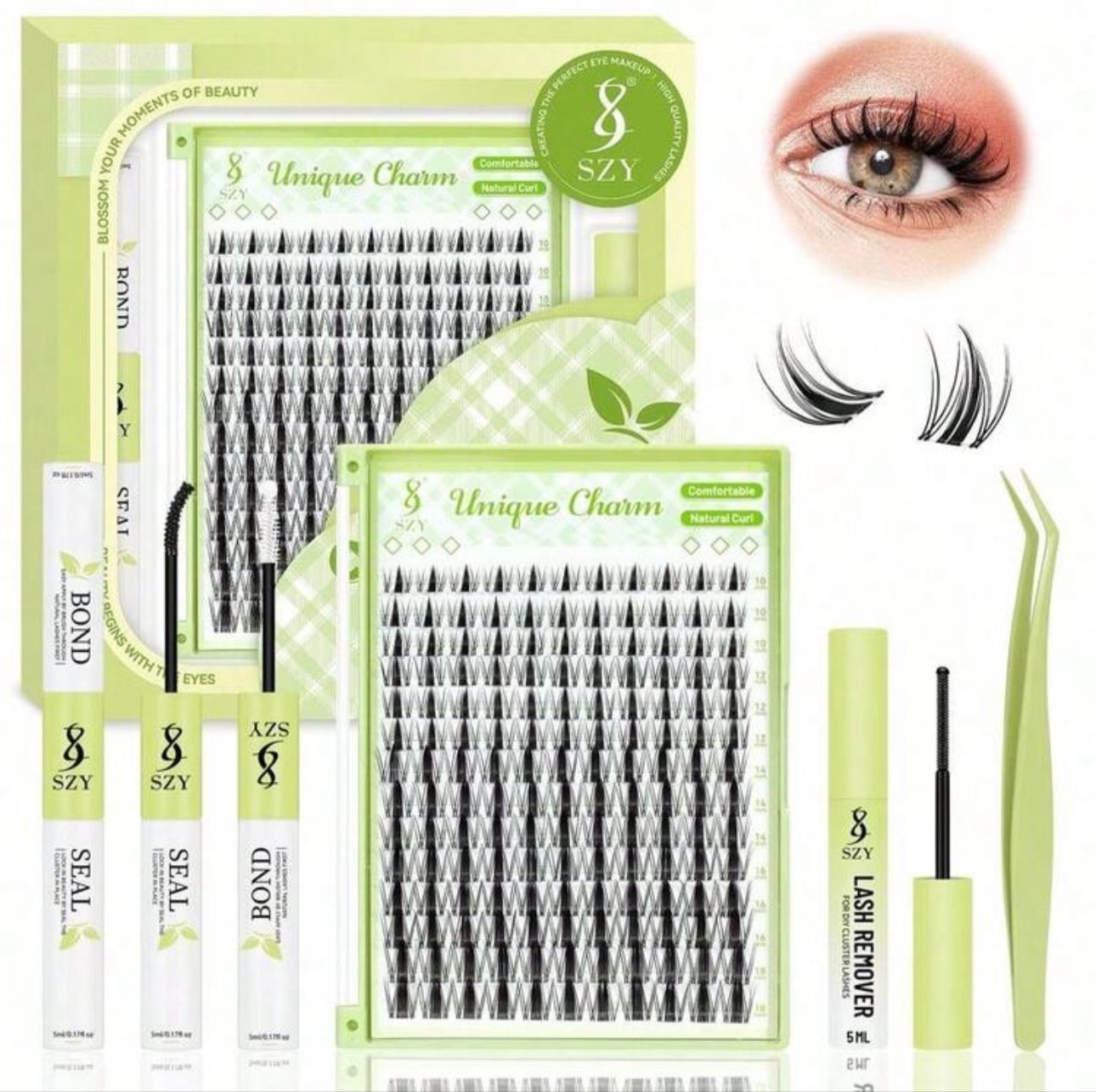 Kit de Pestañas Unique Charm - Bond, seal y removedor en un solo set