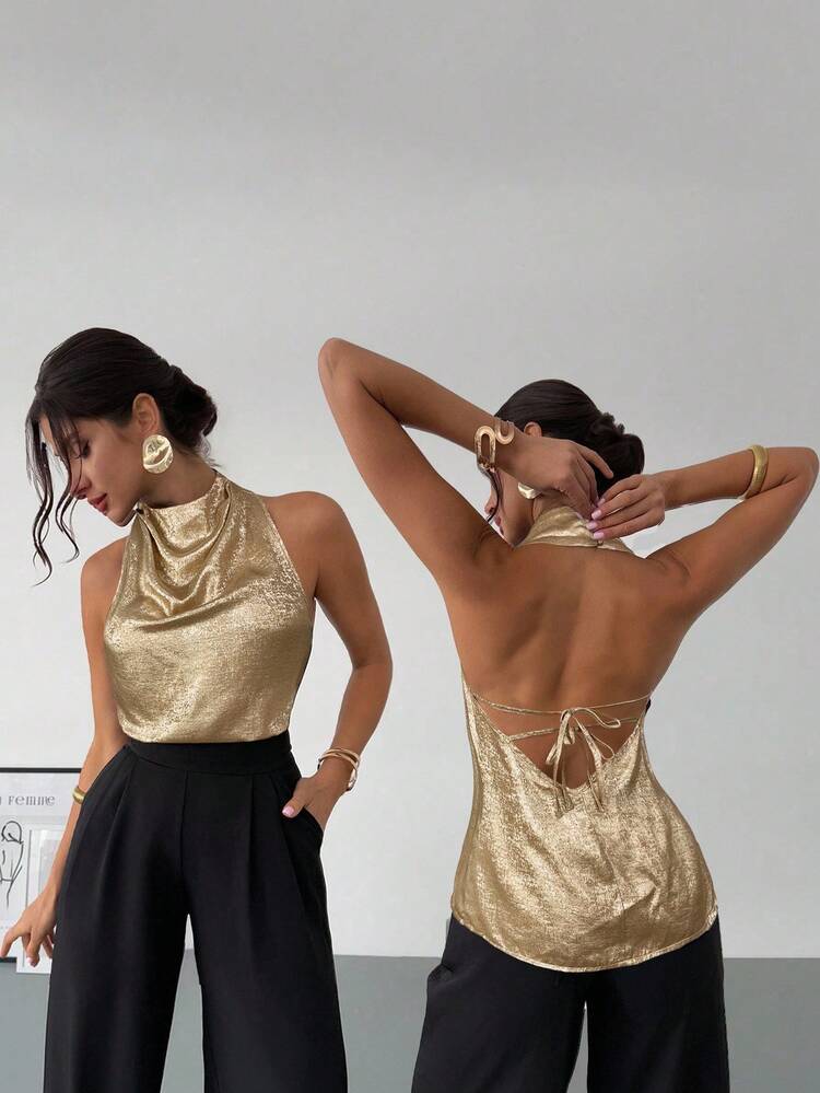 Blusa espalda abierta M