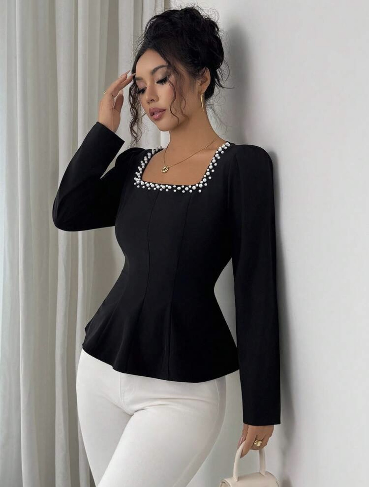 Blusa larga elegante P