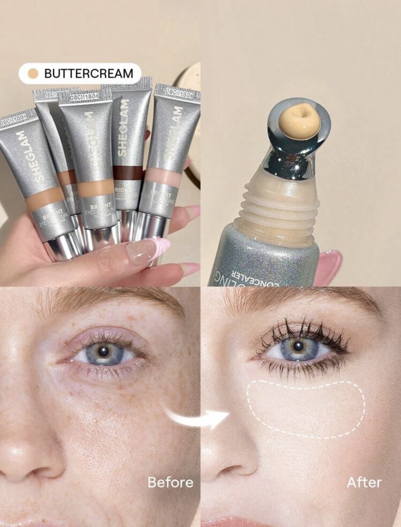 Corrector Sheglam tono Buttercream